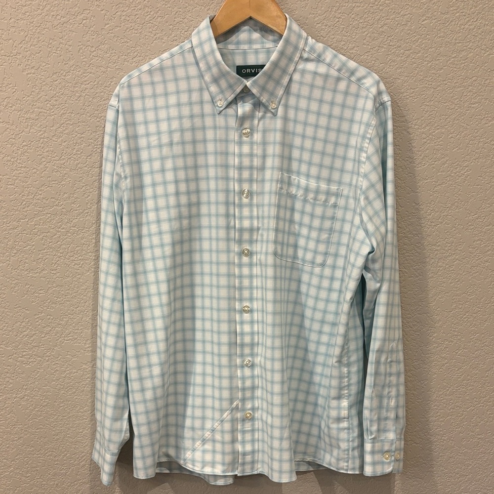 Orvis Men's Ultralight Plaid Button-Down Shirt - Large